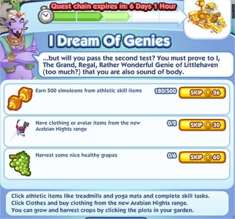 The Sims Social, I Dream  Of Genies 3
