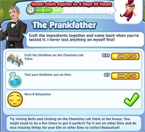 The Sims Social, The Prankfather 3