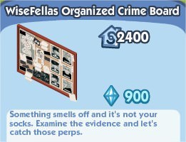 The Sims Social, WiseWellas Organized Crime Board