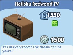 The Sims Social, Hatishu Redwood TV