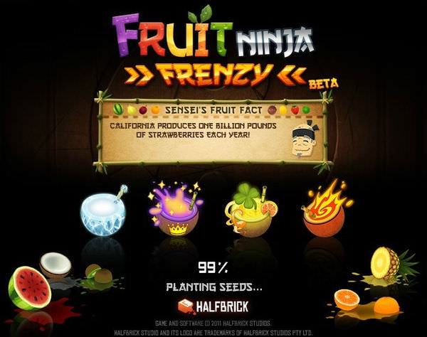 Facebook, Fruit Ninja Frenzy(水果忍者臉書版)