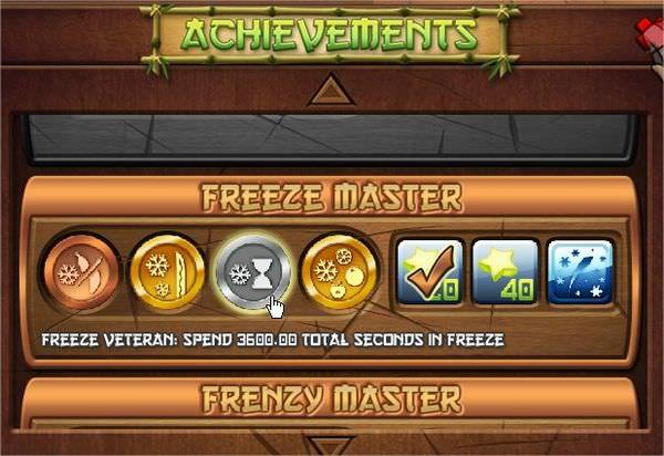 Facebook, Fruit Ninja Frenzy, Achievements
