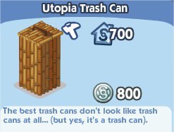 The Sims Social, Utopia Trash Can