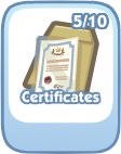 The Sims Social, Certificates