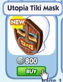 The Sims Social, Utopia Tiki Mask