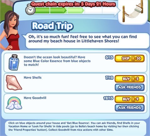 The Sims Social, Road Trip 3