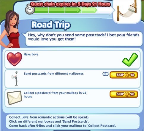 The Sims Social, Road Trip 4