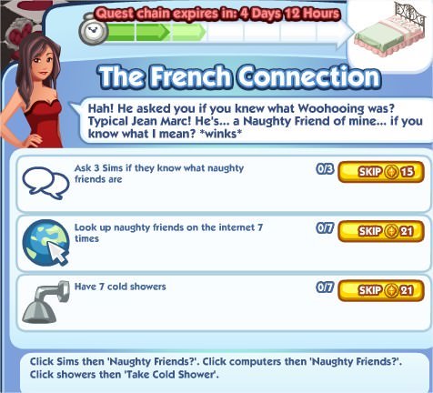 The Sims Social, The French Connection 3