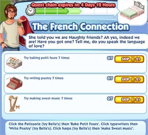 The Sims Social, The French Connection 4