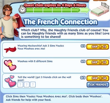 The Sims Social, The French Connection 7