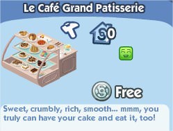 The Sims Social, Le Cafe' Grand Patisserie