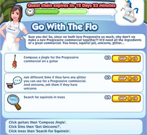 The Sims Social, Go With The Flo 2