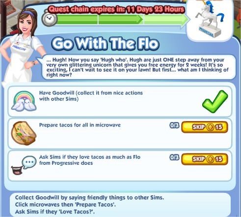 The Sims Social, Go With The Flo 3