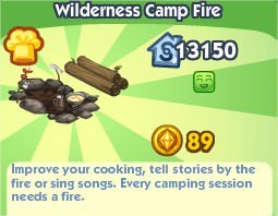 The Sims Social, Wilderness Camp Fire