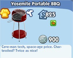 The Sims Social, Yisemite Portable BBQ