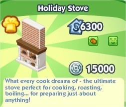 The Sims Social, Holiday Stove