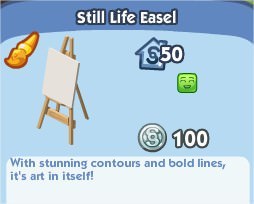 The Sims Social, Still Life Easel