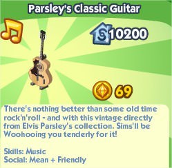 The Sims Social, Parsley's Classic Guitar