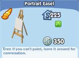 The Sims Social, Portait Easel