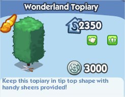 The Sims Social, Wonderland Topiary