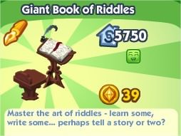 The Sims Social, Giant Book of Riddles
