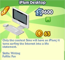 The Sims Social, iPlum Desktop