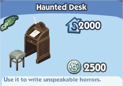 The Sims Social, Haunted Desk