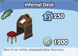 The Sims Social, Infernal Desk