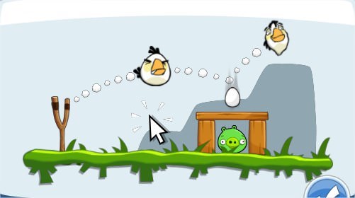 Angry Birds on Facebook, white bird