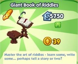 The Sims Social, Giant Book of Riddles
