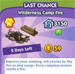 The Sims Social, Wilderness Camp Fire