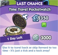 The Sims Social, Time Travel Pocketwatch