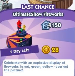 The Sims Social, UltimateShow Fireworks