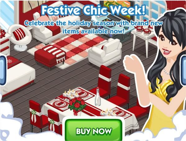 The Sims Social, Festive Chic week