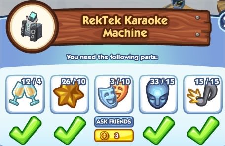 The Sims Social, RekTek Karaoke Machine