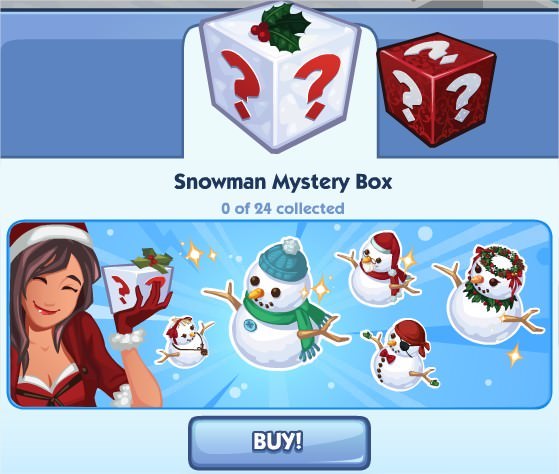 The Sims Social, Snowman Mystery Box