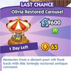 The Sims Social, Olivia Restored Carousel