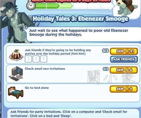 The Sims Social, Holiday Tales 3: Ebenezer Smooge 3