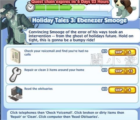 The Sims Social, Holiday Tales 3: Ebenezer Smooge 4