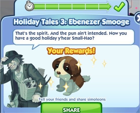 The Sims Social, Holiday Tales 3: Ebenezer Smooge 6