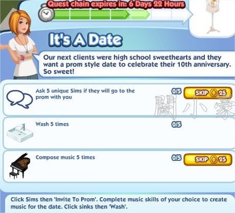 The Sims Social, Is A Date 5