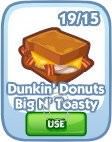 The Sims Social, Dunkin' Donuts Big N' Toasty