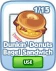 The Sims Social, Dunkin' Donuts Bagel Sandwich