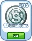 The Sims Social, 25 simoleons