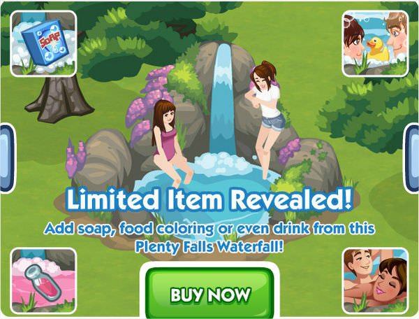 The Sims Social, Plenty Falls Waterfall