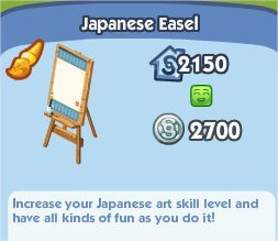 The Sims Social, Japanese Easel