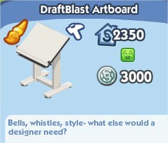 The Sims Social, DraftBlast Artboard