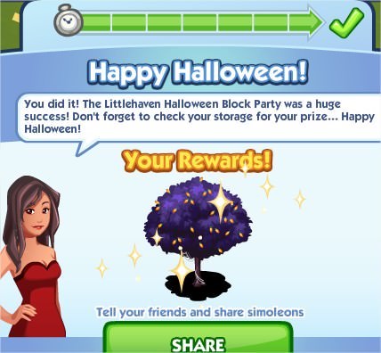 The Sims Social, Halloween Tree