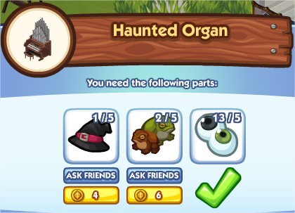 The Sims Social, Haunted Organ
