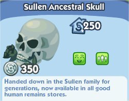 The Sims Social, Sullen Ancestral Skull